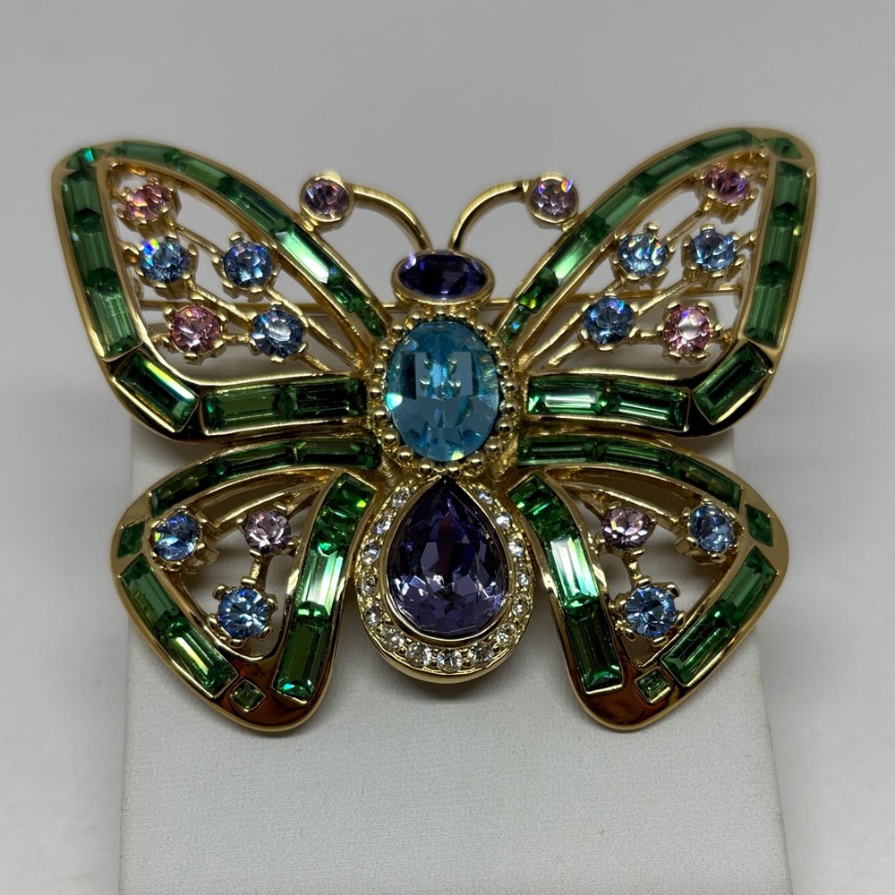 Huge Nolan Miller Butterfly Brooch
